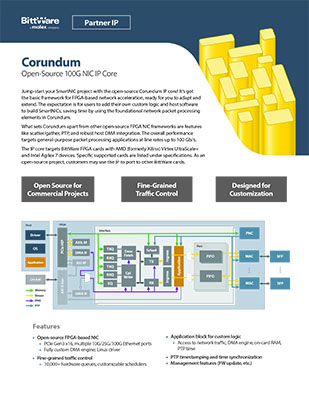 Corundum IP datasheet thumbnail